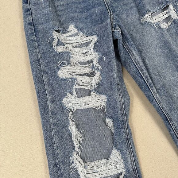 American Eagle Highest Rise 90s Boyfriend Jeans Women’s 2 Blue Denim Stretch‎ - Picture 5 of 16